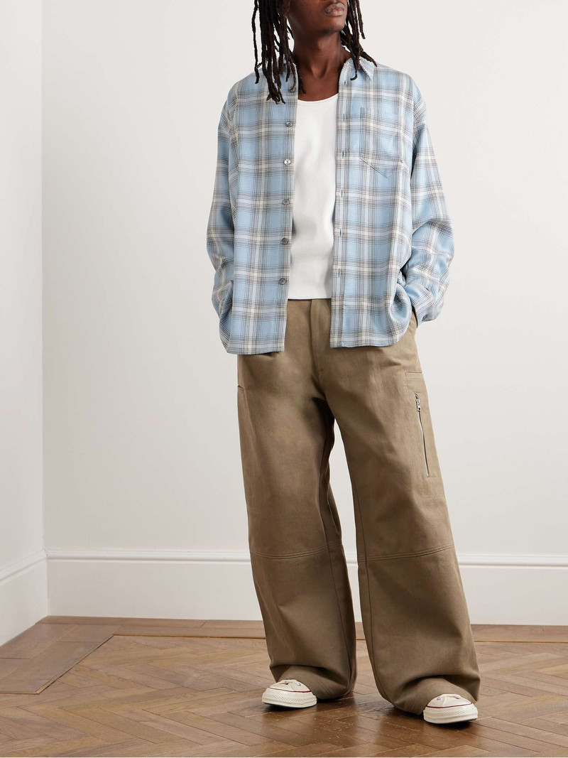 AMI Paris Checked Flannel Shirt outlook