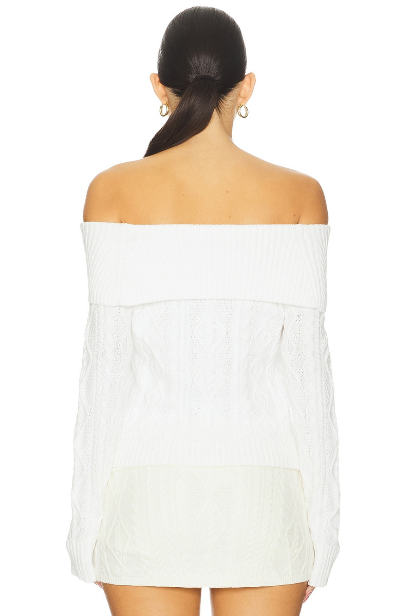 Frankies Bikinis Saint Cable Knit Sweater outlook