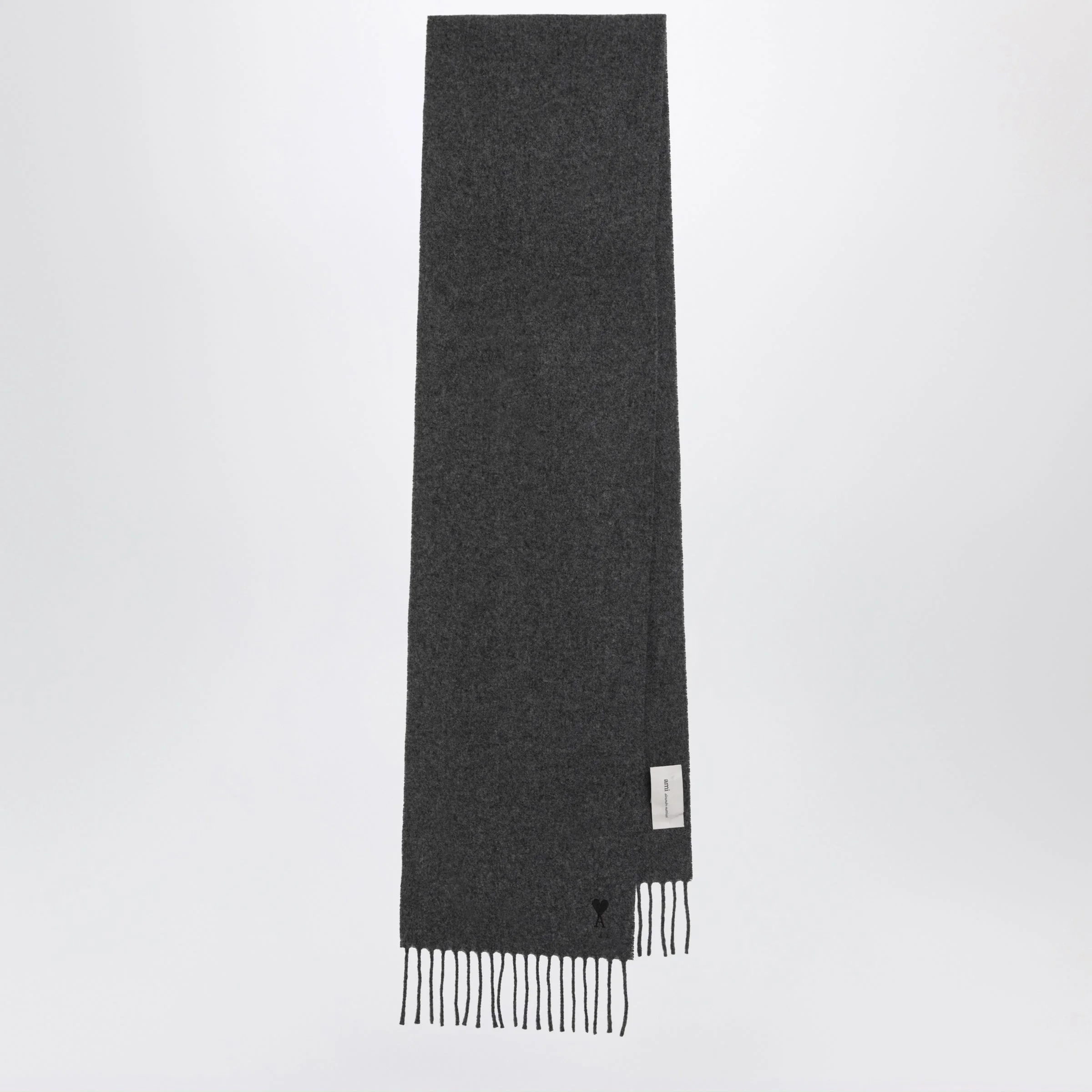 Grey Ami de Coeur wool scarf - 1