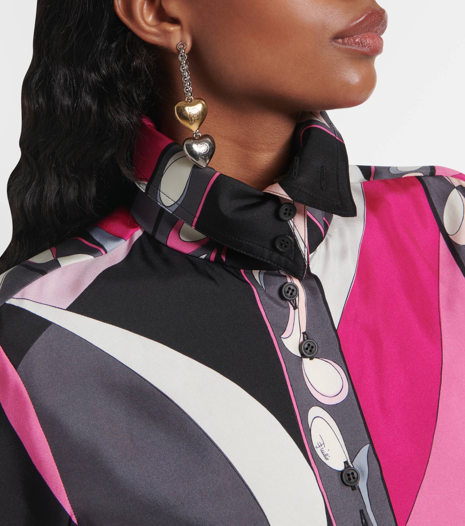 Pesci silk twill shirt - 4