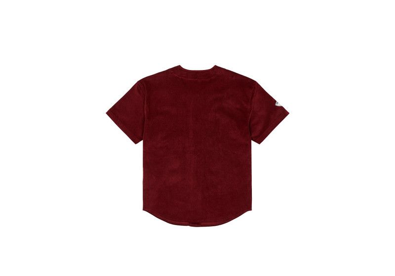 PALACE CORD BASEBALL JERSEY BURGUNDY outlook