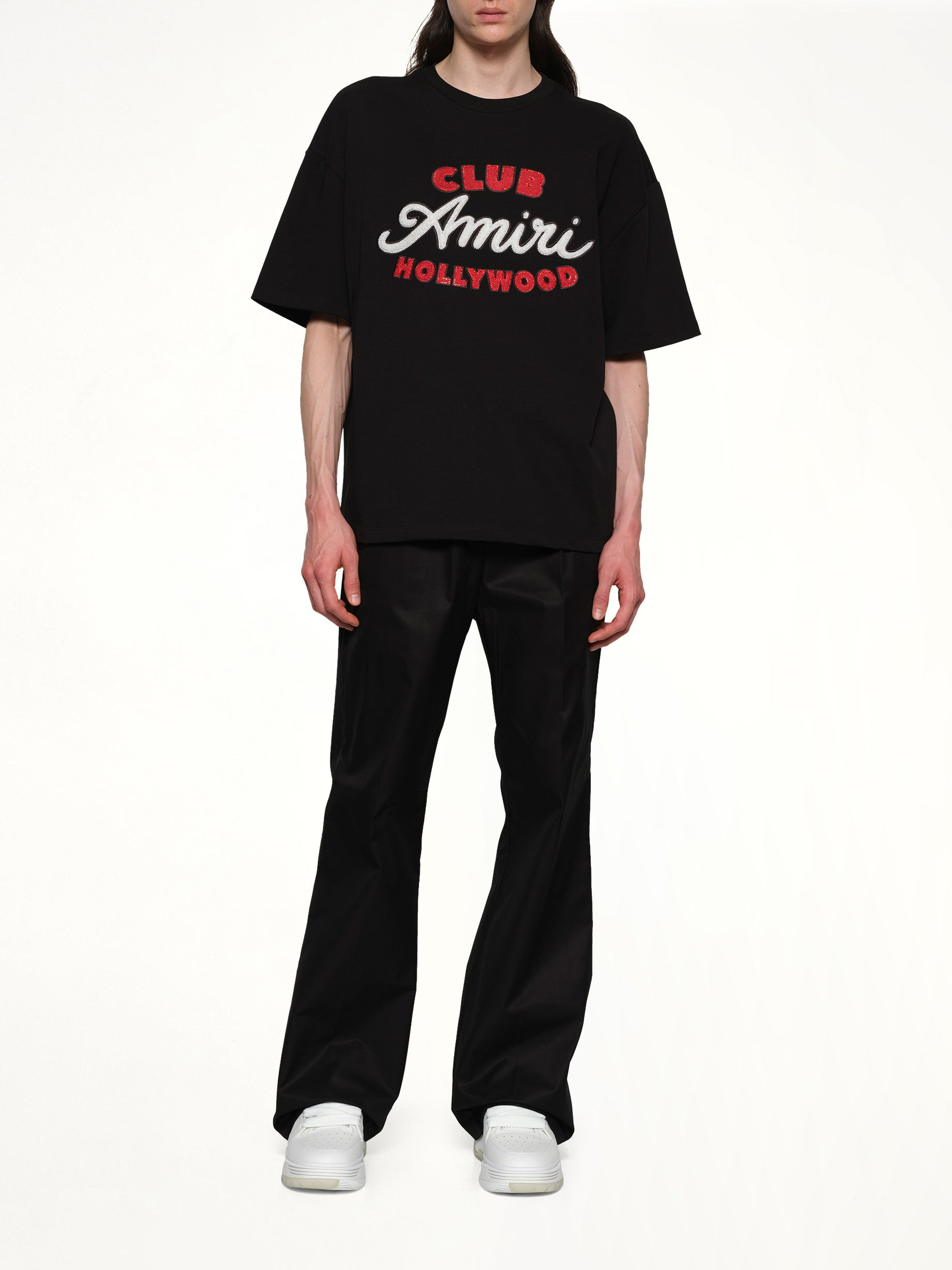 Club Amiri Overzied Tee in Black - 4