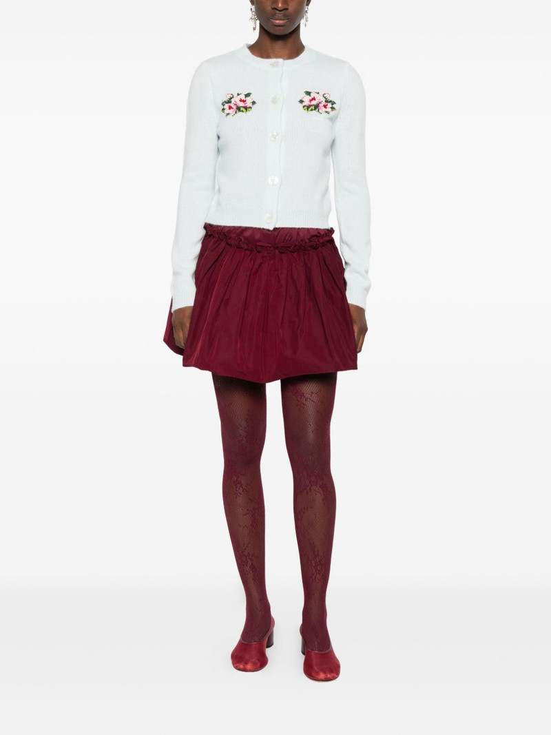 SHUSHU/TONG floral-embroidered cardigan outlook