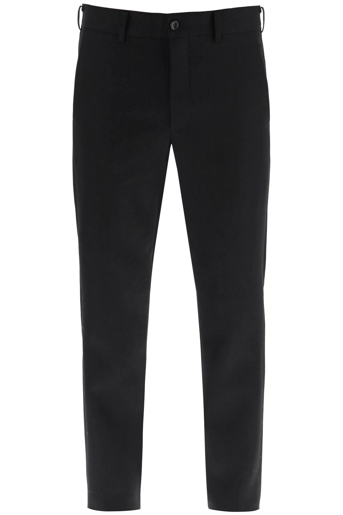 SLIM FIT WOOL TROUSERS - 1