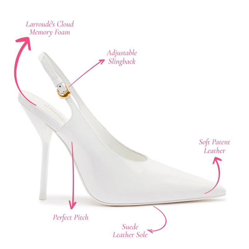 LARROUDÉ X ALTUZARRA PUMP IN WHITE PATENT LEATHER 5