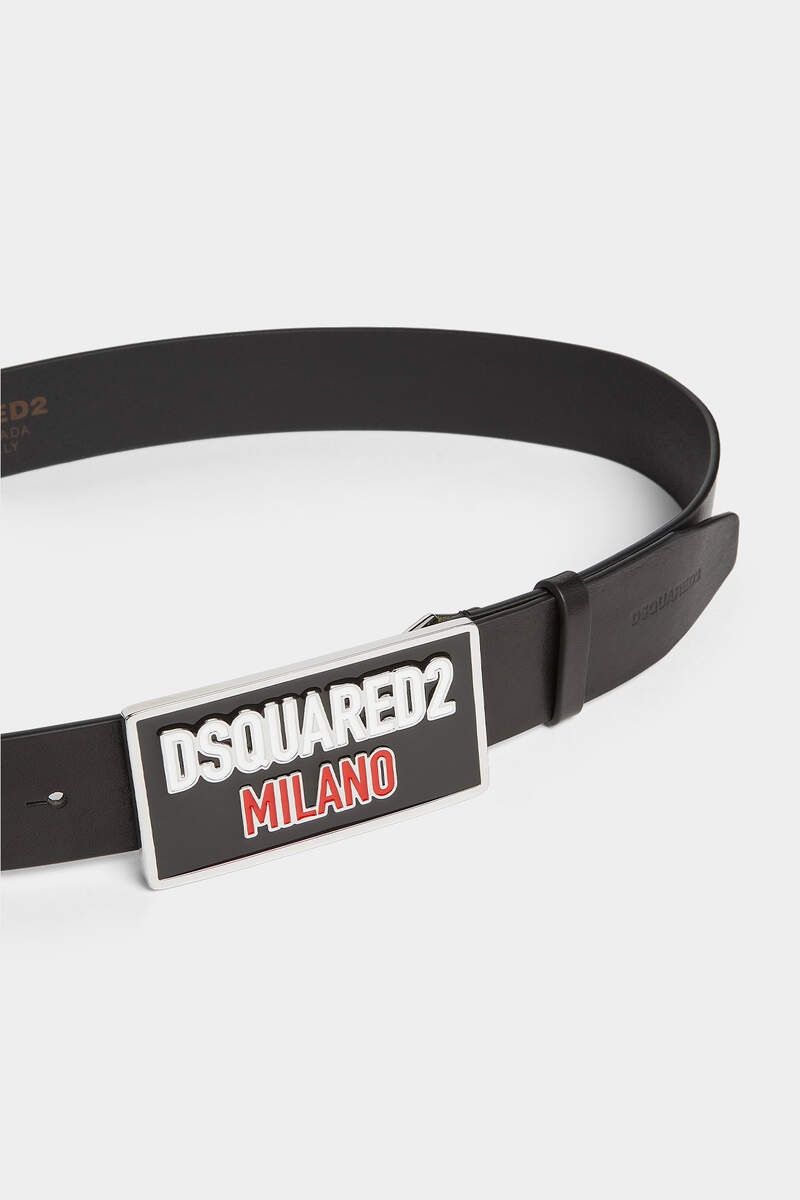 DSQUARED2 LOGO PLAQUE BELT - 3