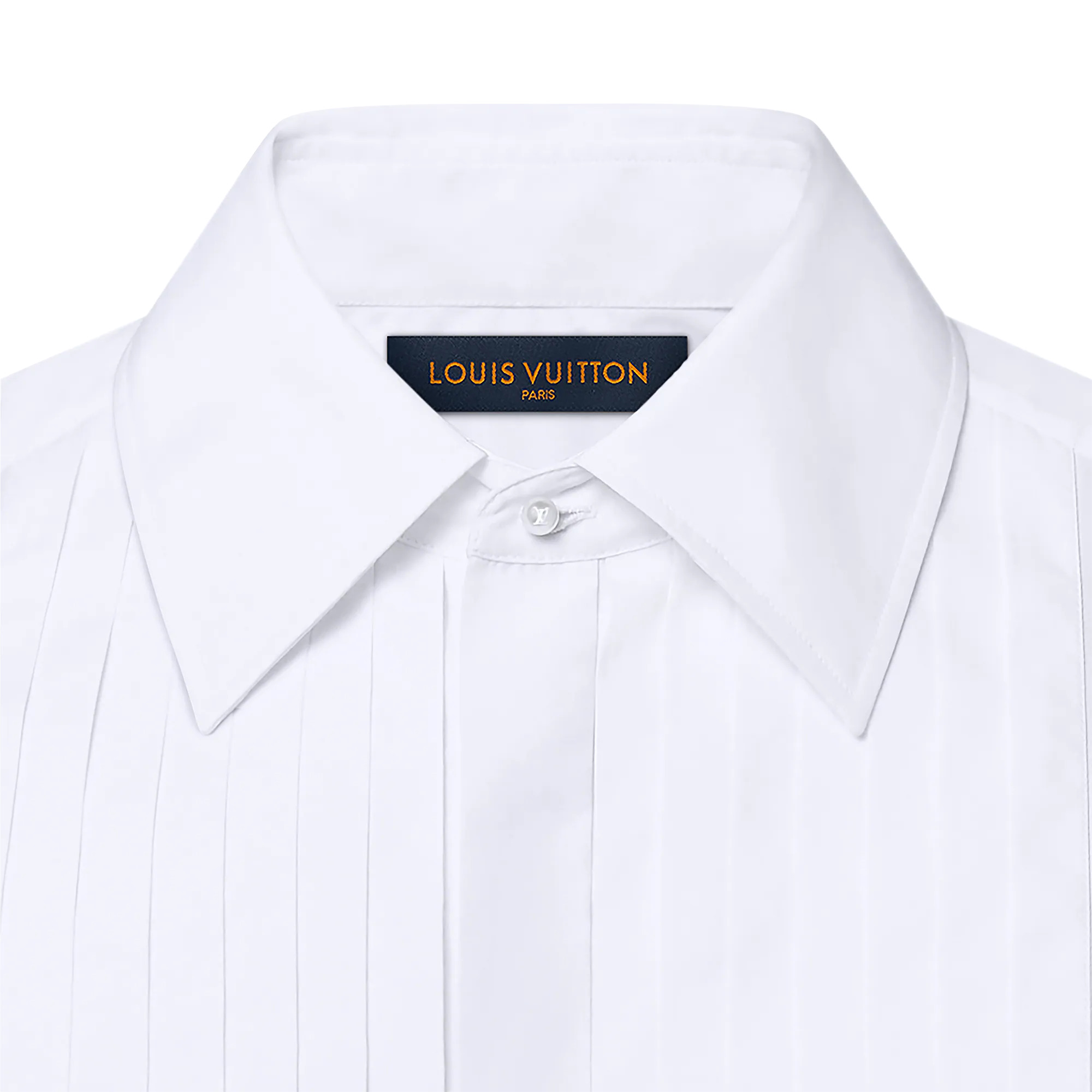 Bib-Front Cotton Evening Shirt - 3