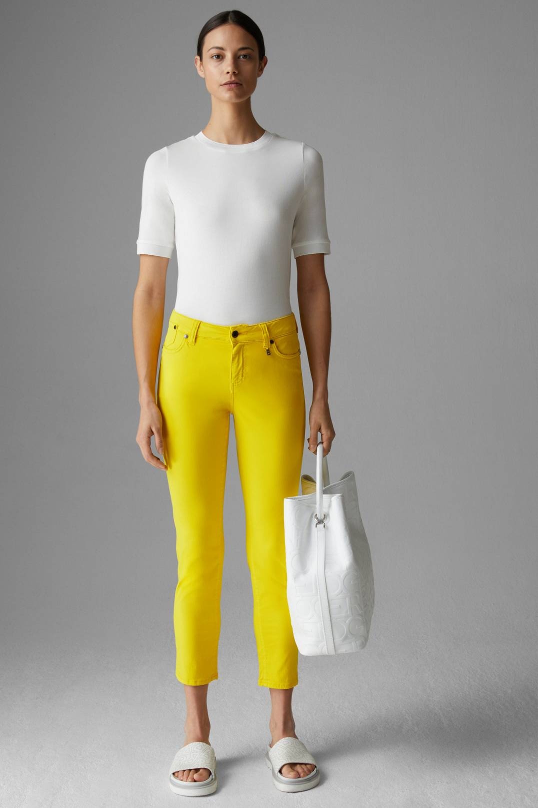 JULIE 7/8 PANTS IN YELLOW - 4