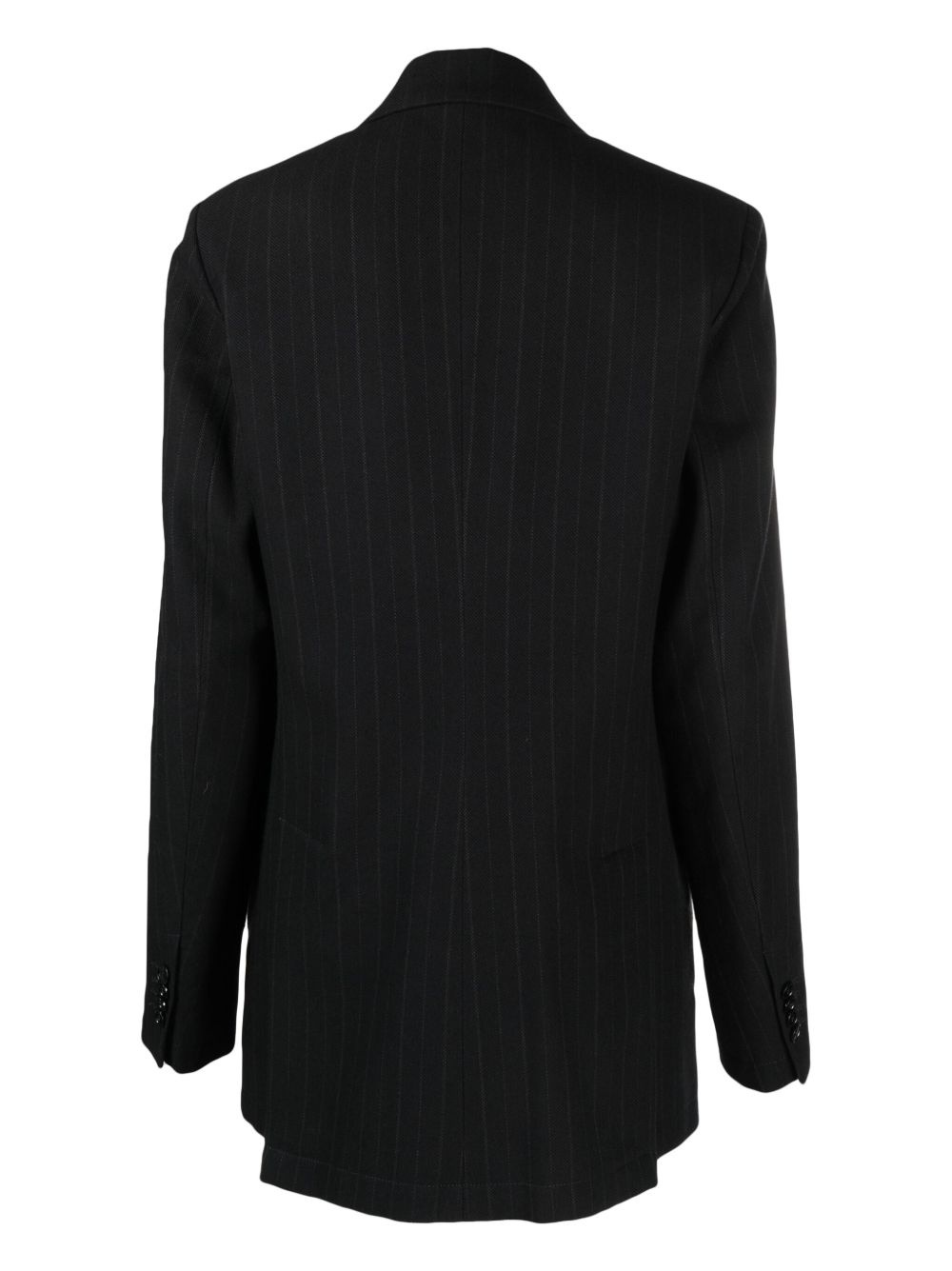 pinstripe-pattern double-breasted blazer - 2