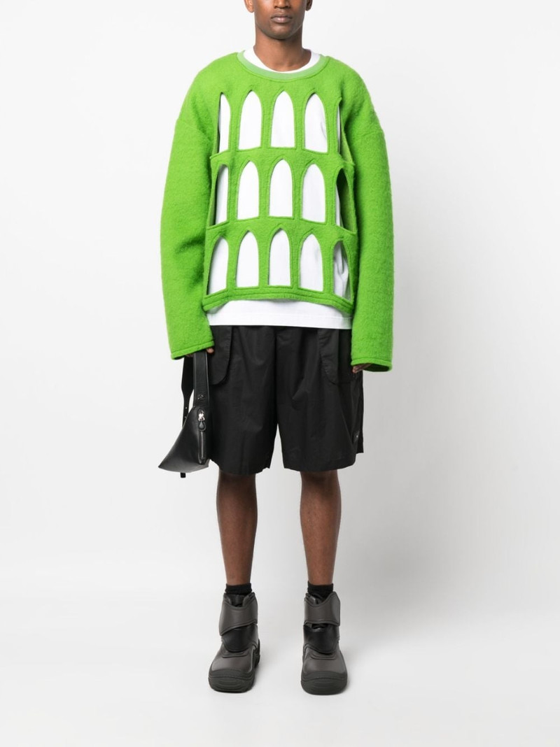 Y-3 wide-leg ripstop shorts outlook