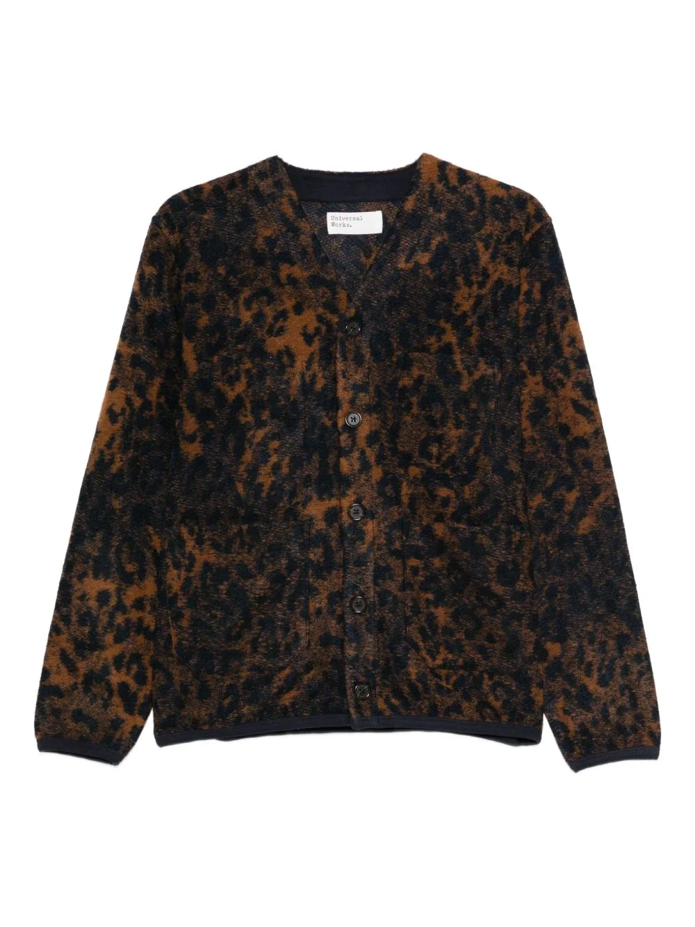 animal-pattern cardigan - 1