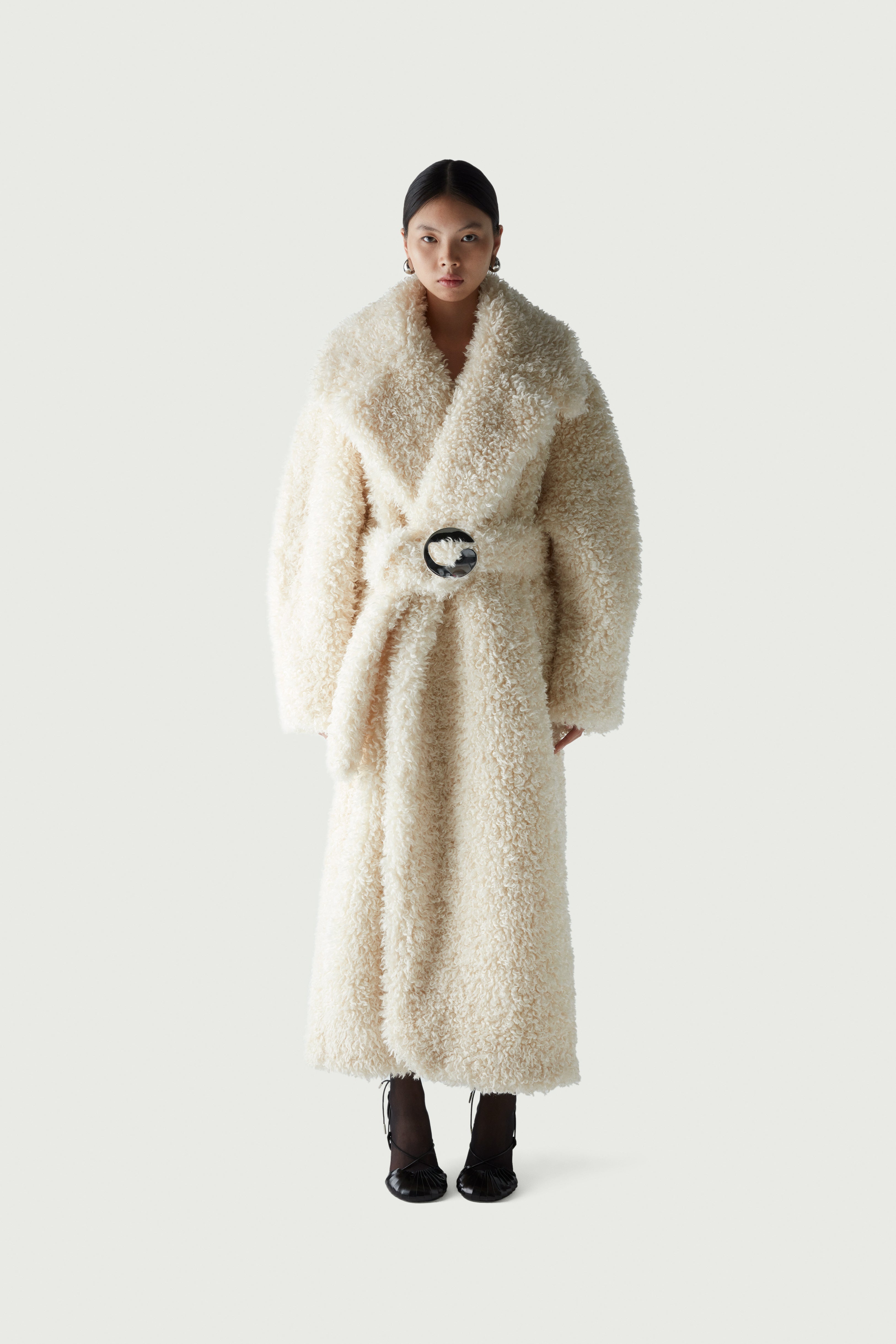 Belted Maxi Coat - 1