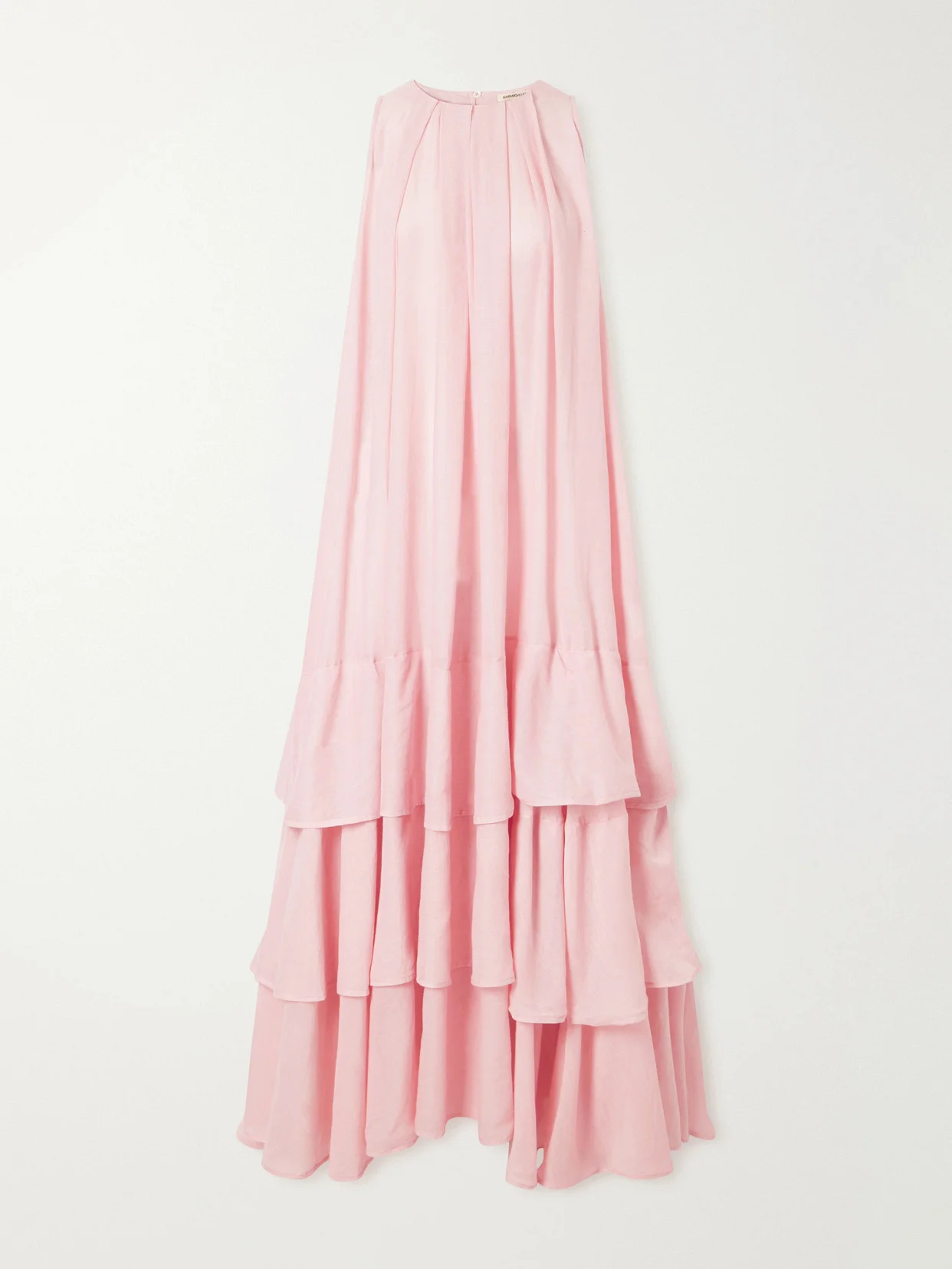 Ruffled Cotton Poplin Maxi Dress - 1