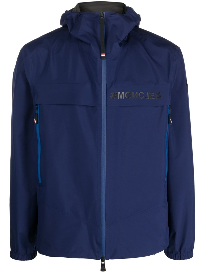 logo-print sport jacket 1