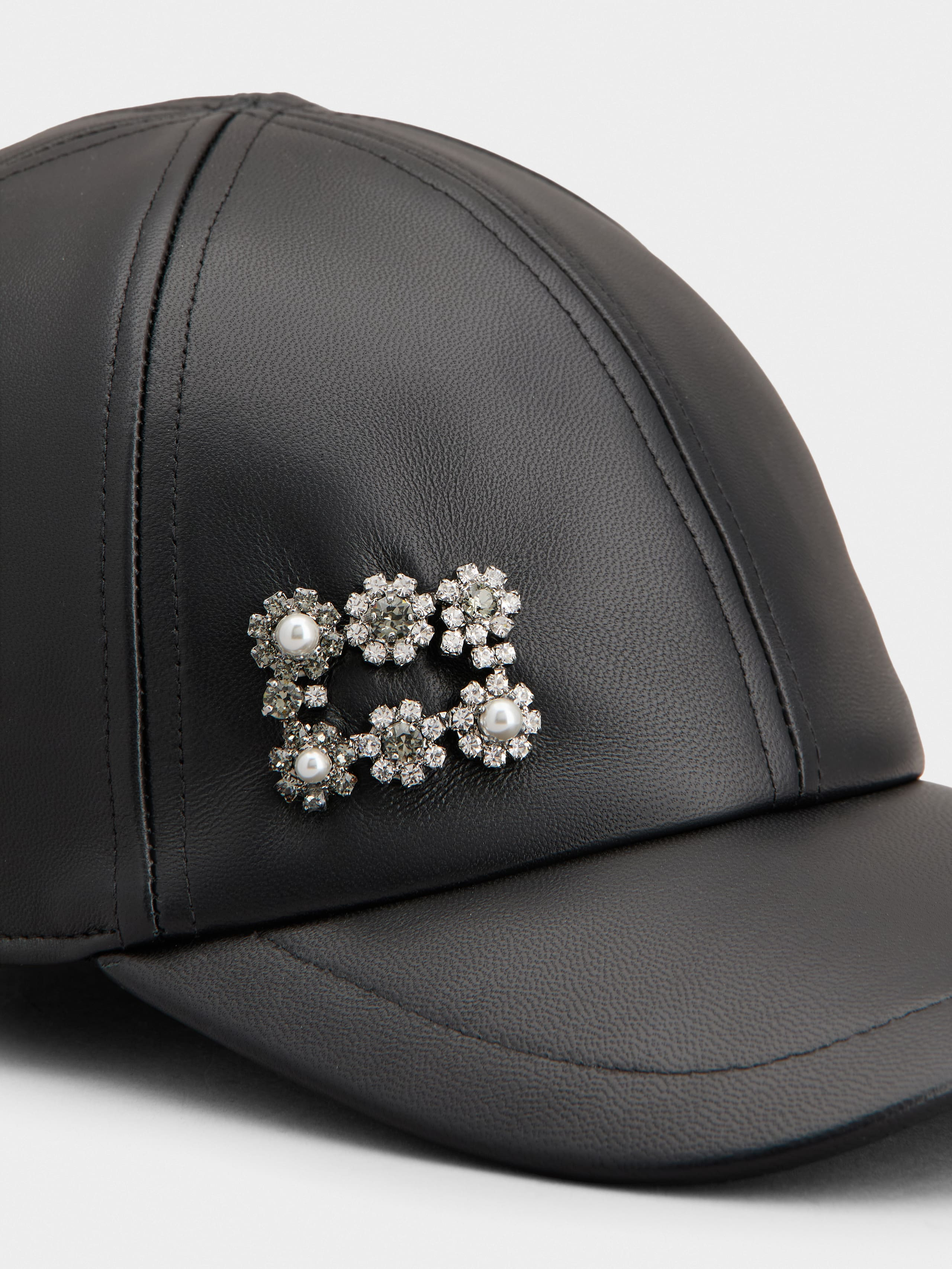 Efflorescence Baseball Cap in leather - 4