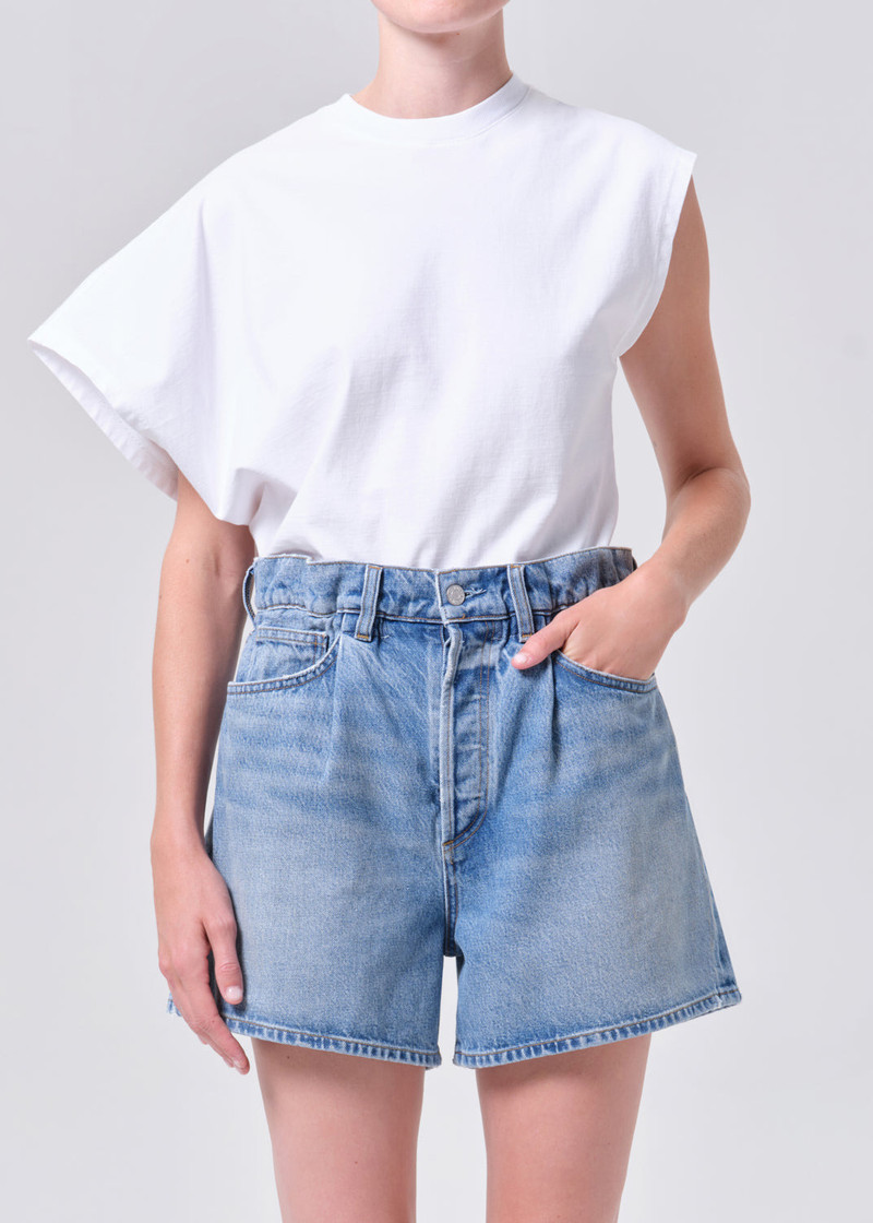 AGOLDE CORRINE TEE IN WHITE outlook