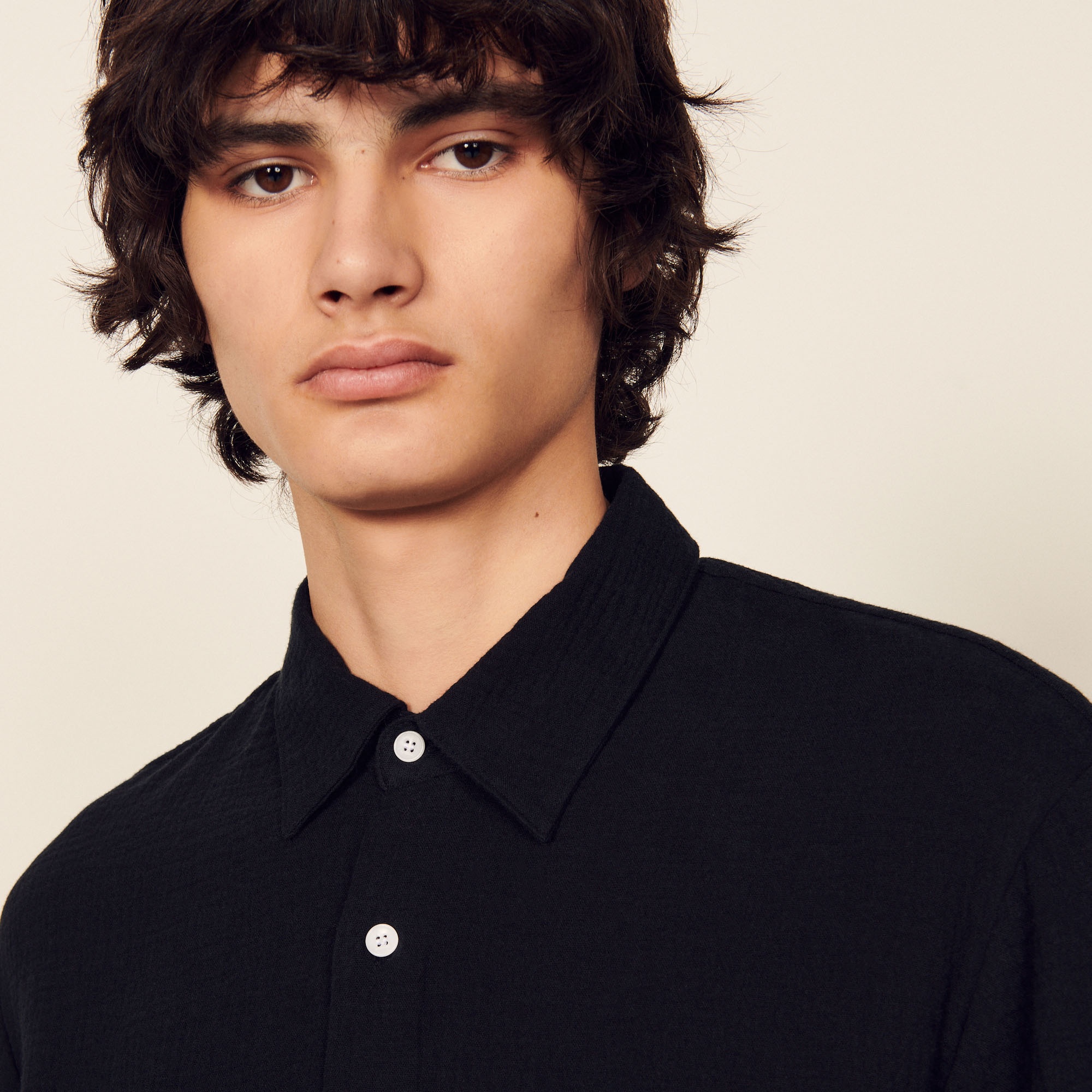 Honeycomb cotton shirt - 5