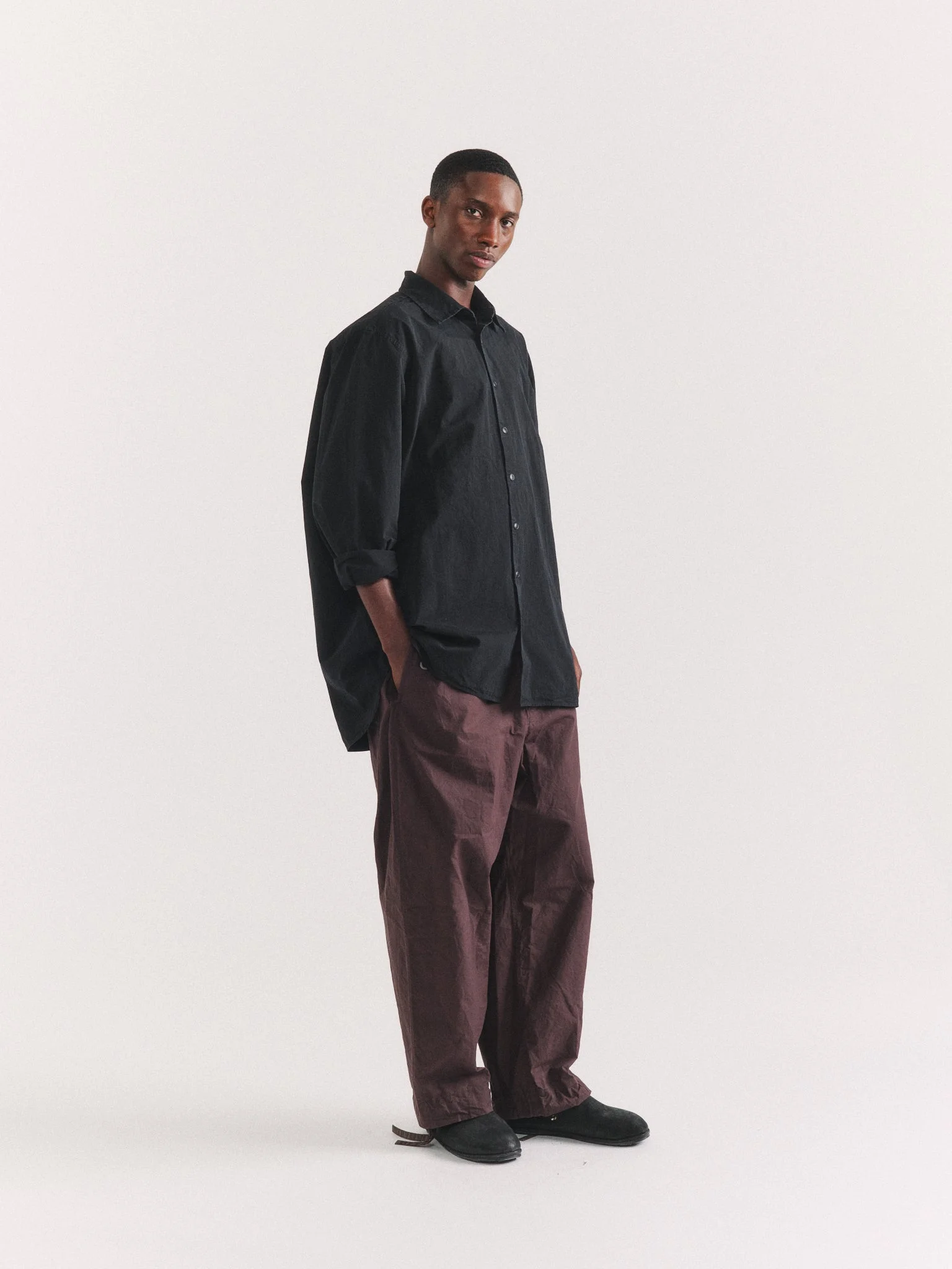 IKLA SHIRT - PAPER COT - BLACK - 1