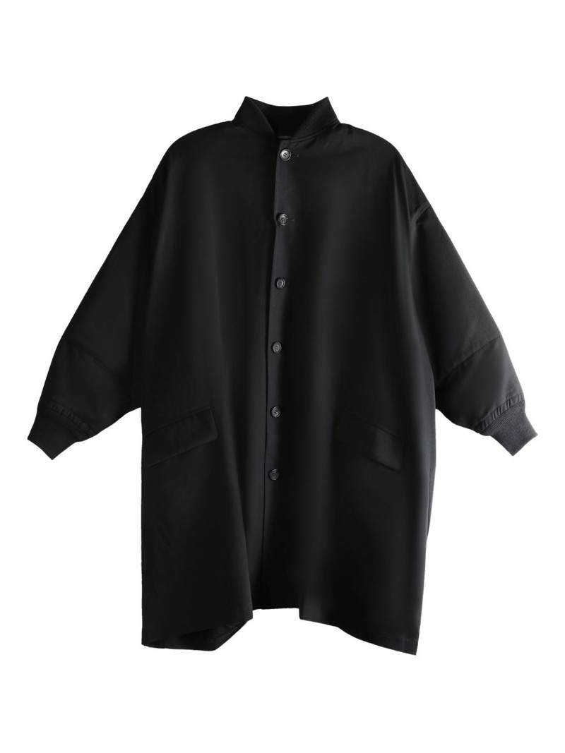 button wool coat 1