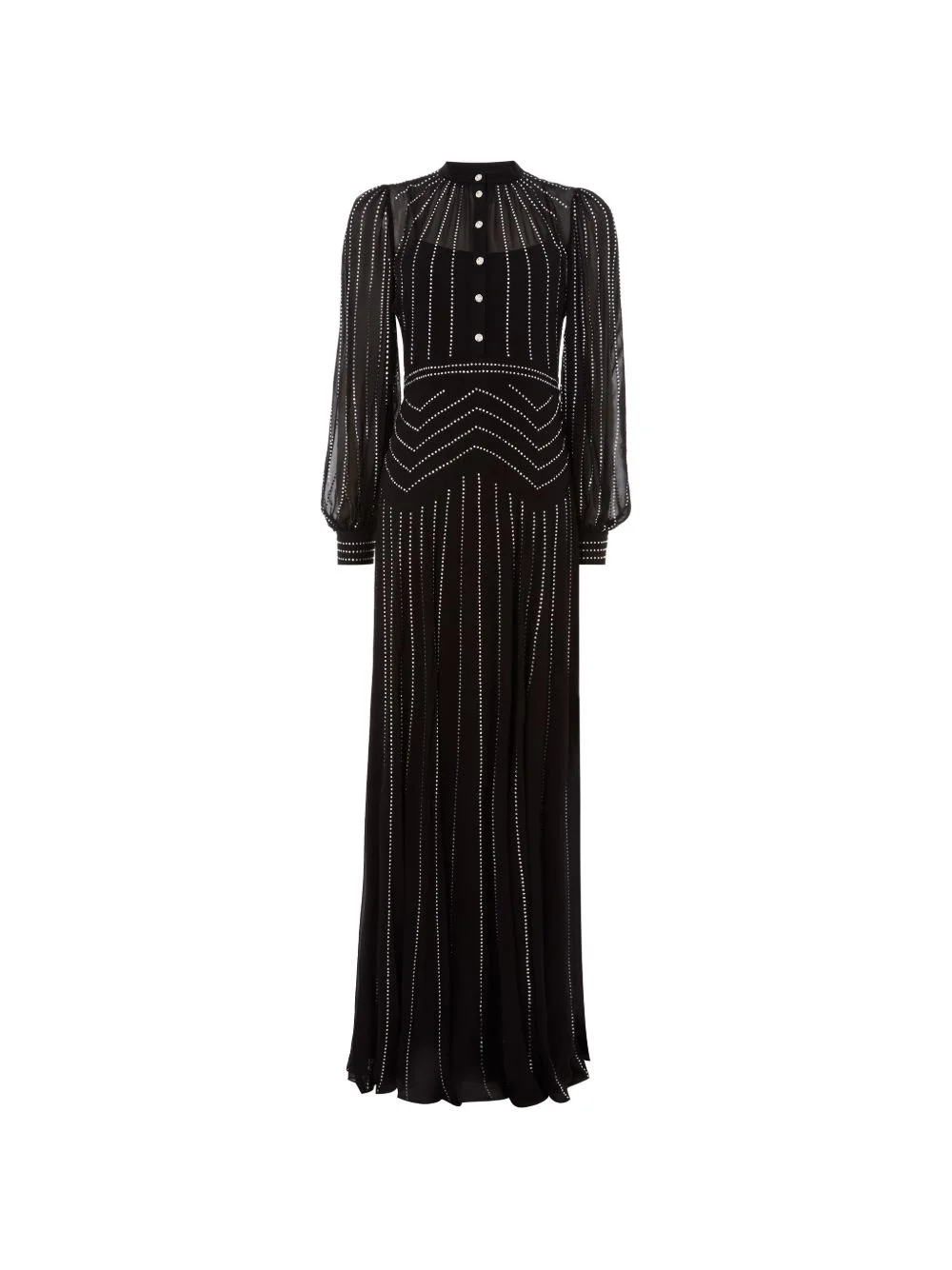 Villanelle buttoned embellished maxi dress - 1