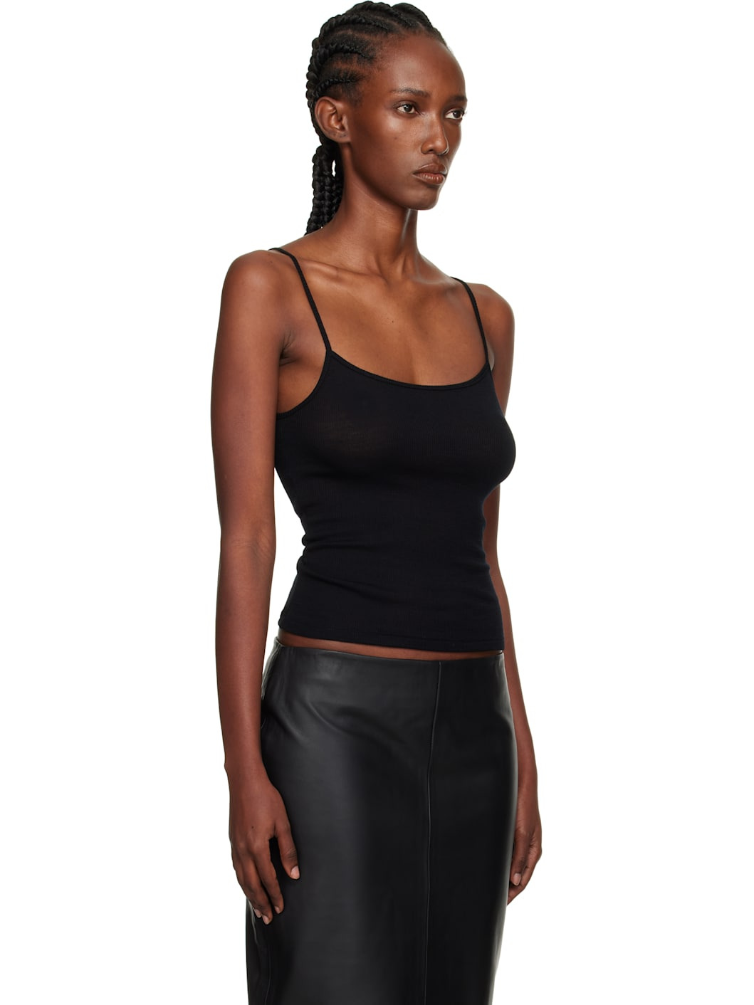 Black Wool Baby Camisole - 2