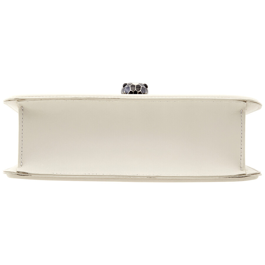 Bvlgari Serpenti Diamond Blast Shoulder Bag- White Agate - 6