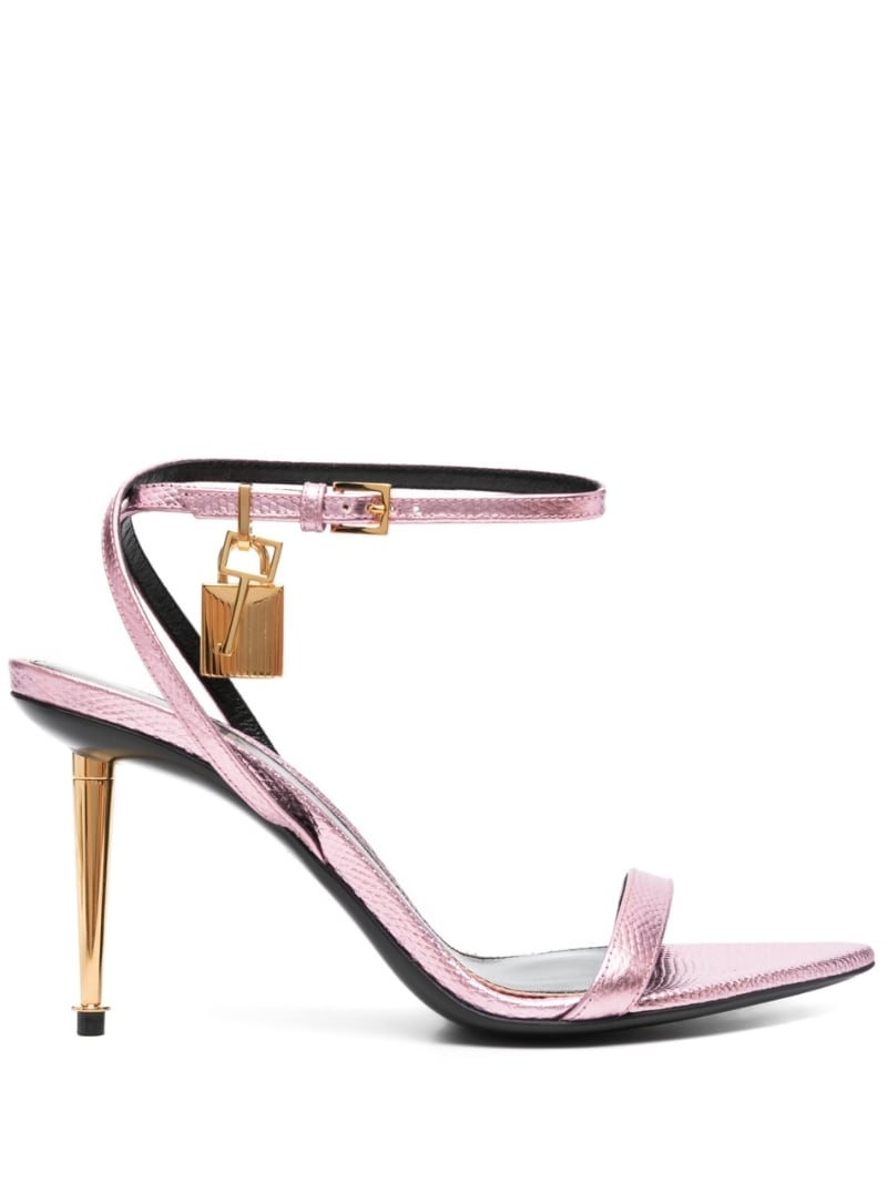 Padlock leather sandals - 1