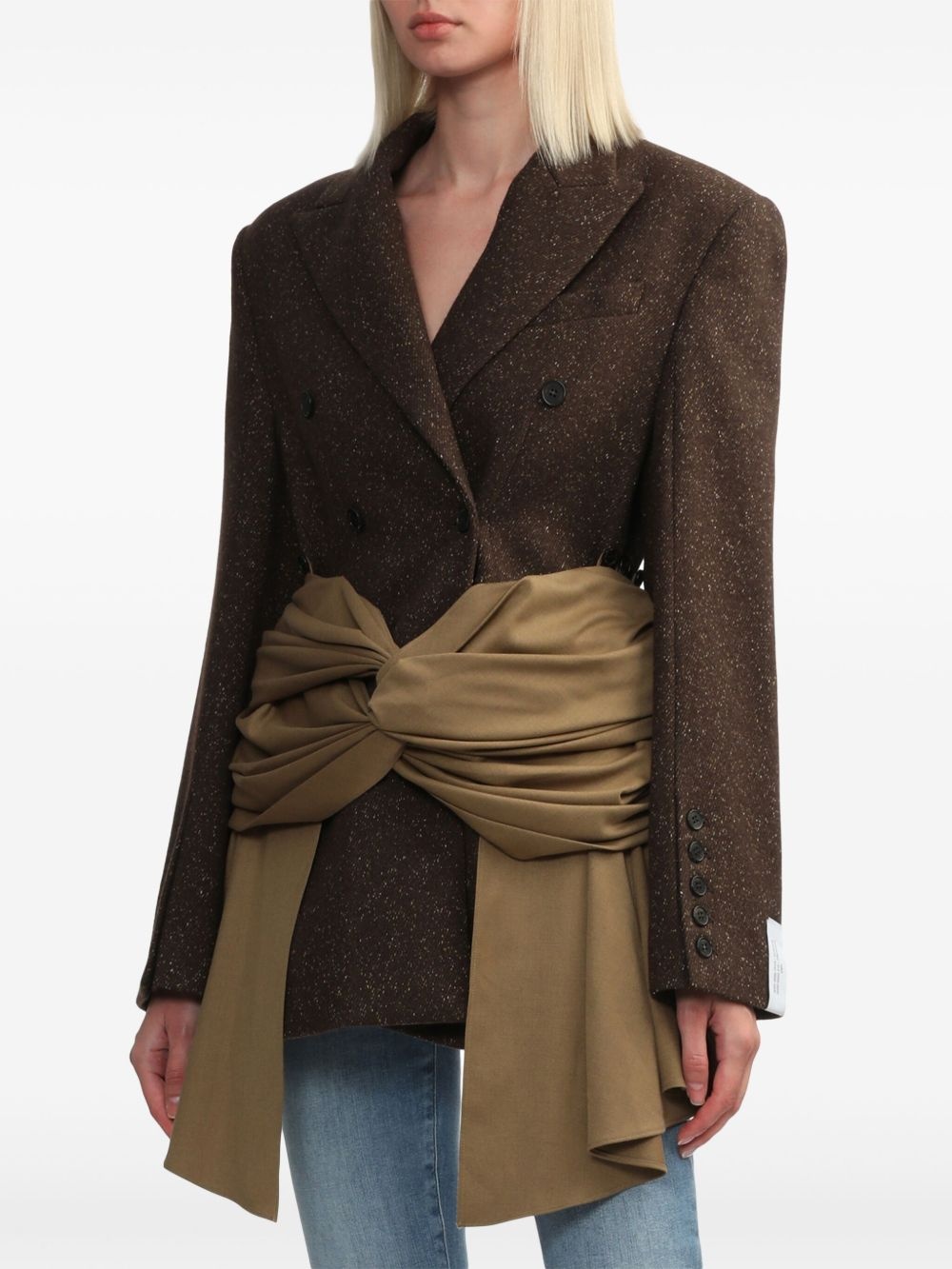 belted blazer - 3