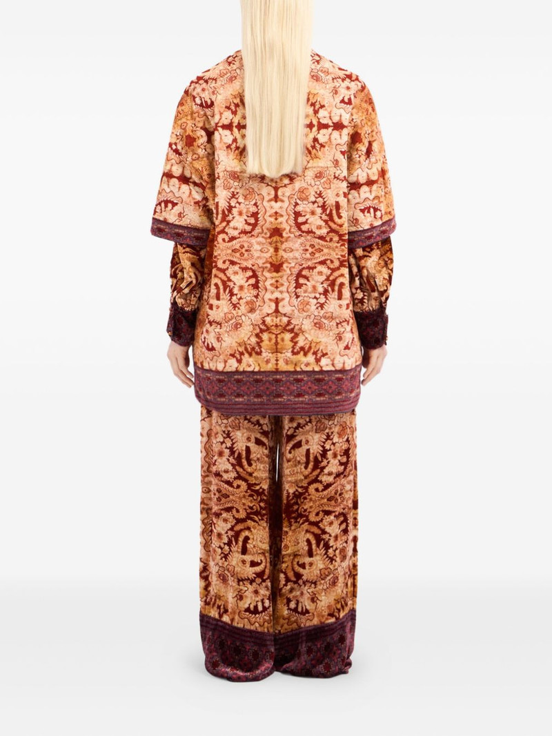floral-patterned short-sleeved coat 3
