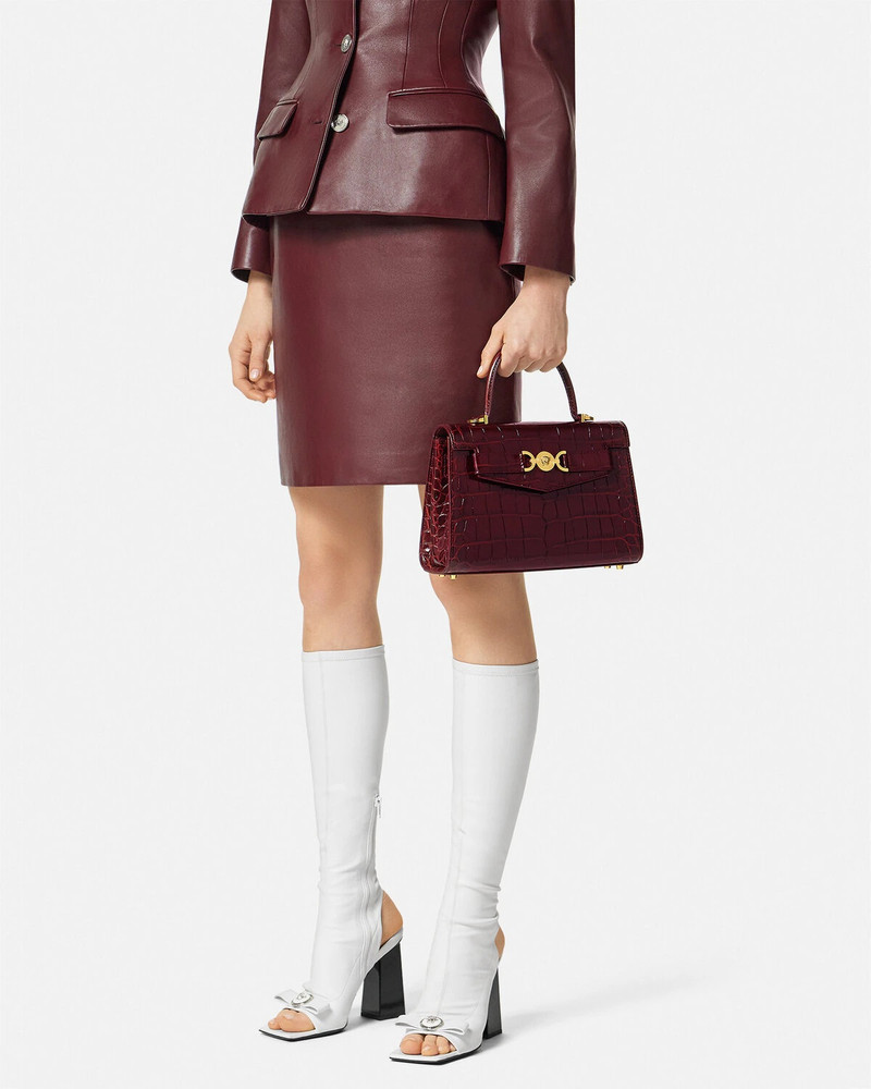 Croc-Effect Medusa '95 Handbag 4