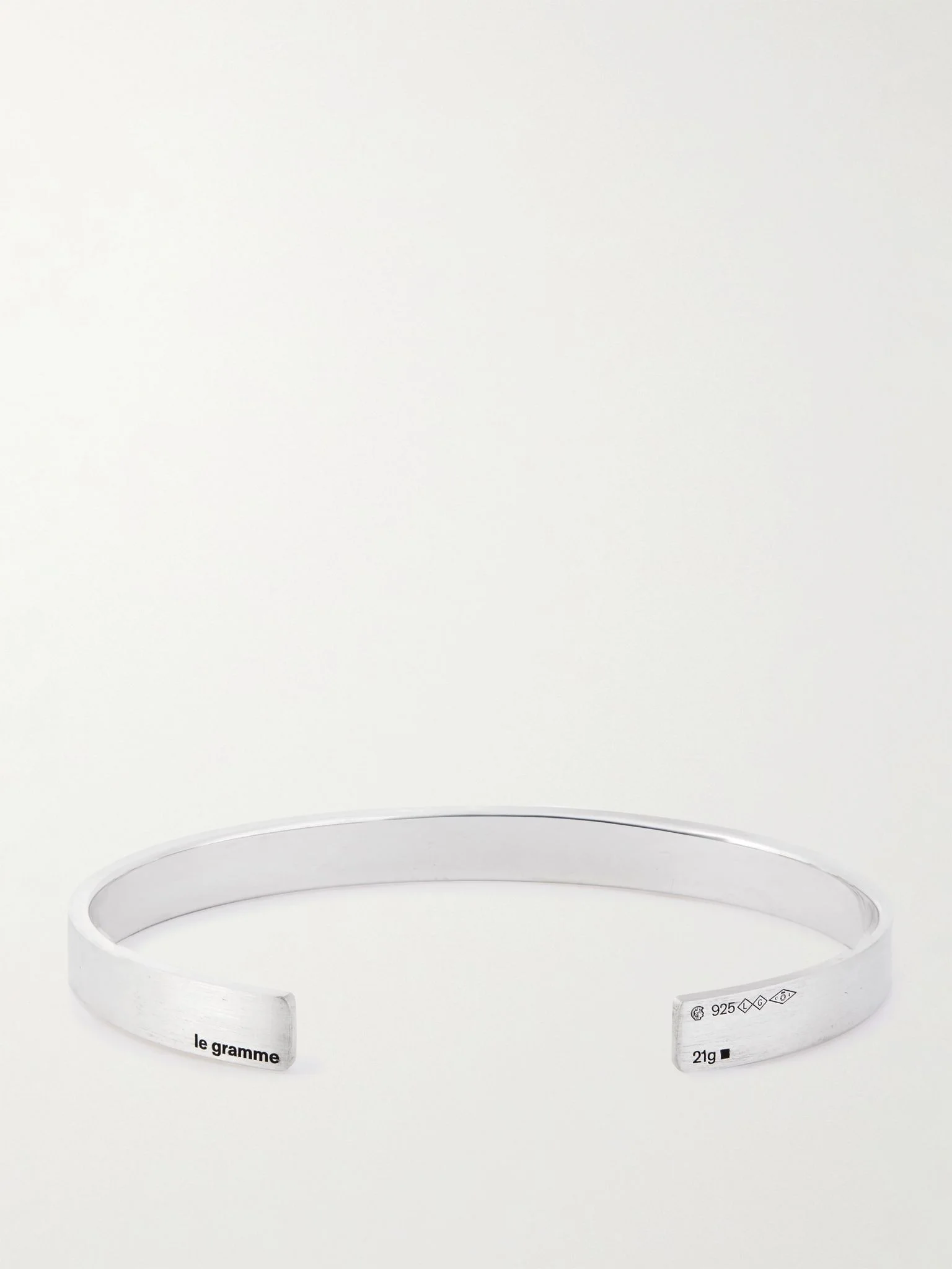 21g Recycled Sterling Silver Bracelet Silver - 1