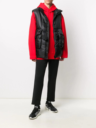 Y-3 belted padded gilet  outlook