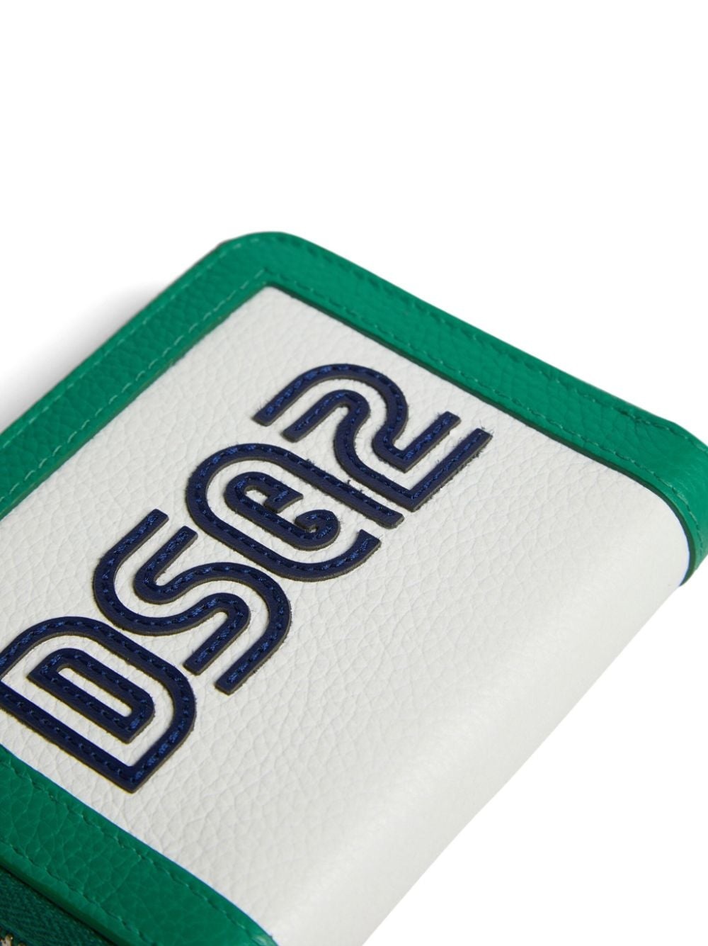 logo-embroidered leather wallet - 3