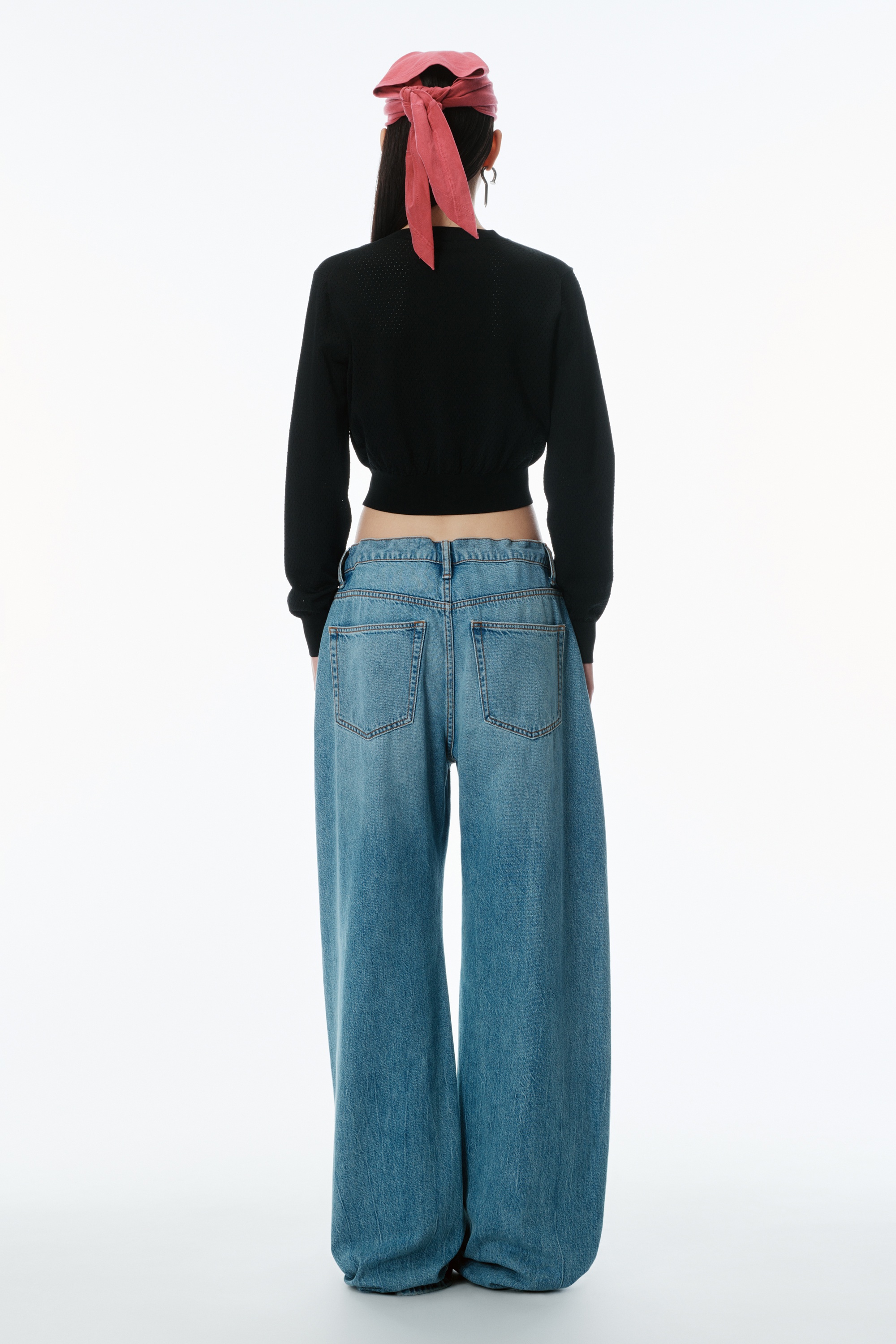 Cropped Athletic Mesh Cardigan - 4
