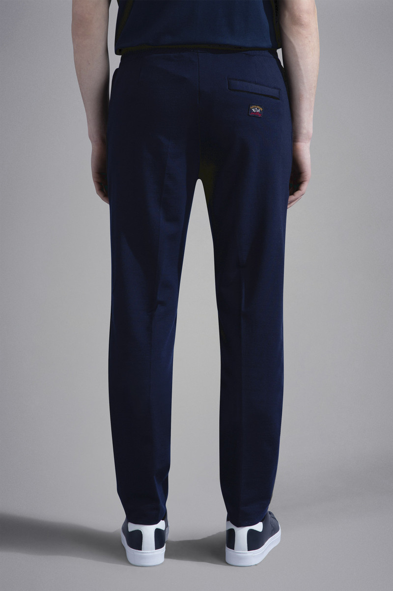 STRETCH WOOL TRACKPANTS 3
