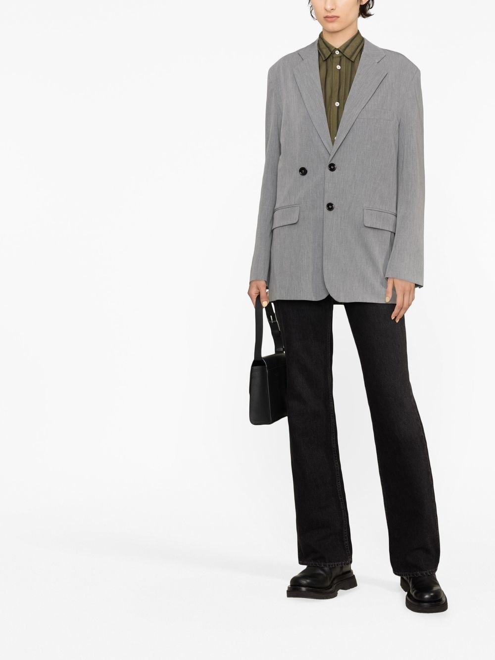 single-breasted boxy blazer - 2