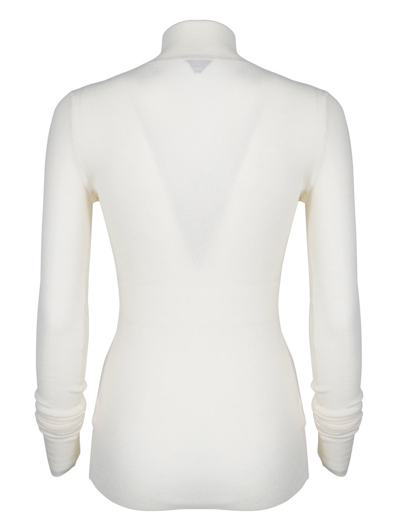 Bottega Veneta BOTTEGA VENETA WHITE WOOL SWEATHER outlook