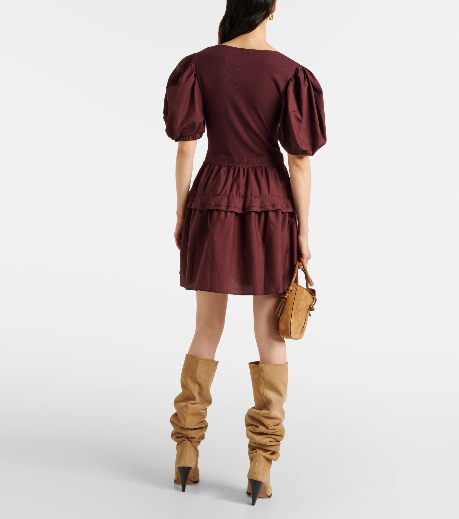 Tilda cotton-blend minidress - 3