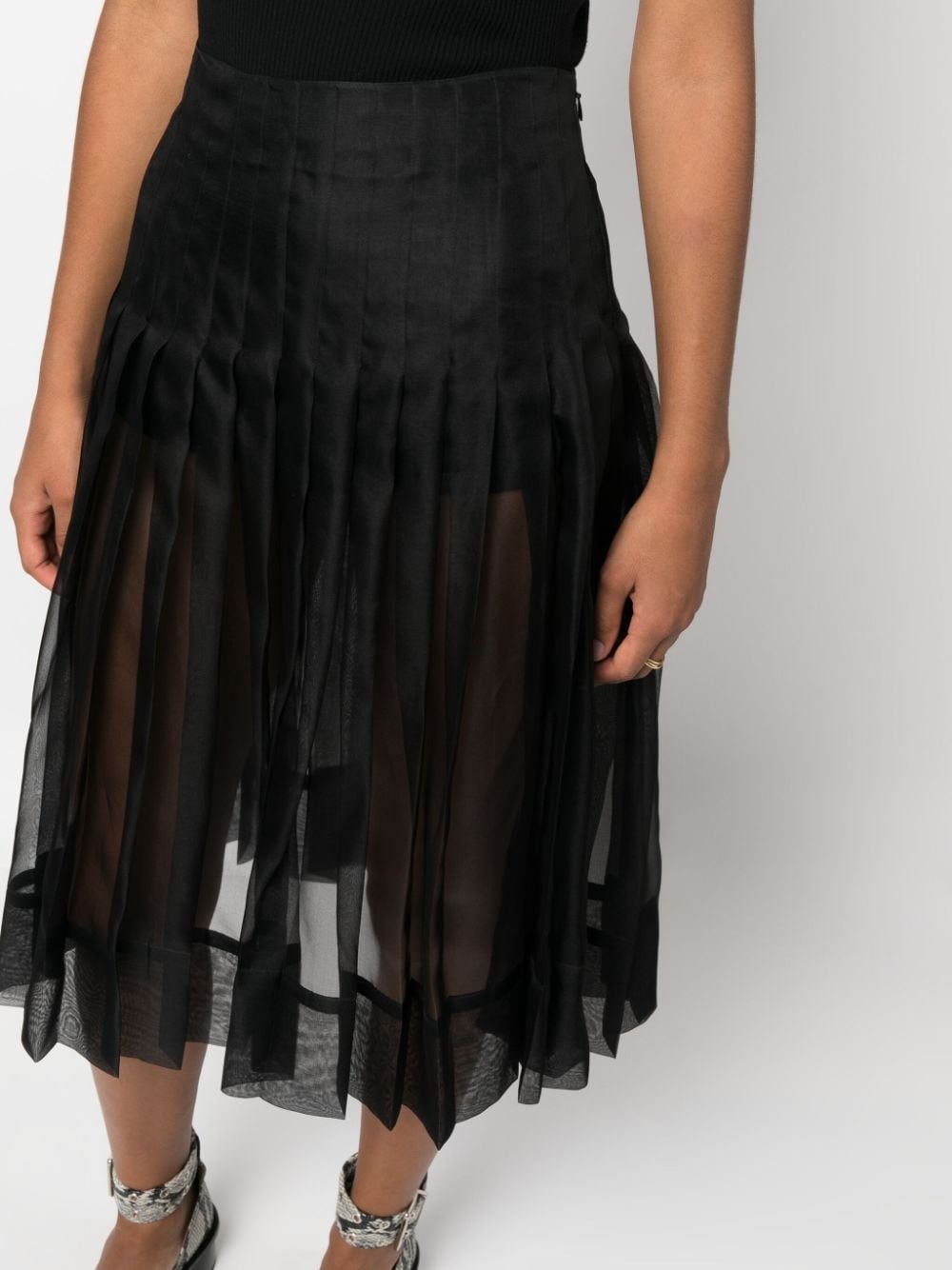 The Tudi pleated midi skirt - 5