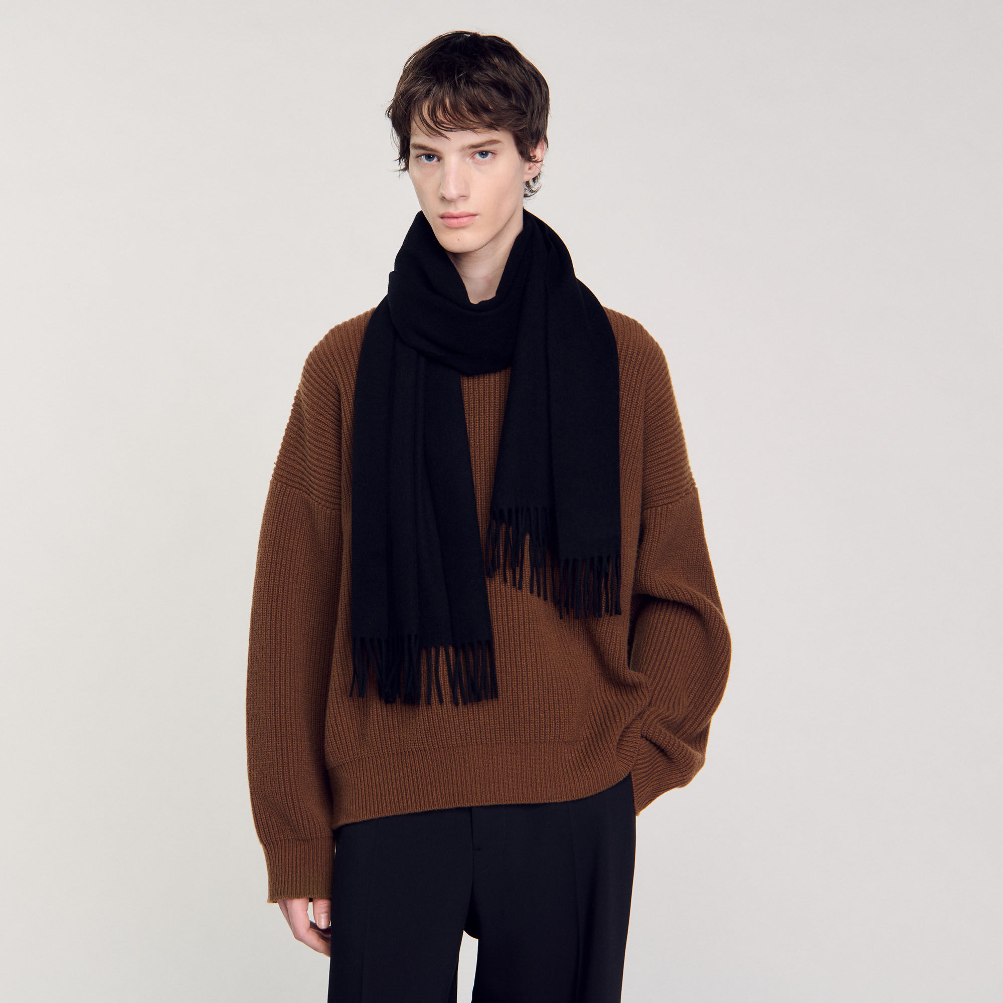 WOOL AND CASHMERE SCARF - 3