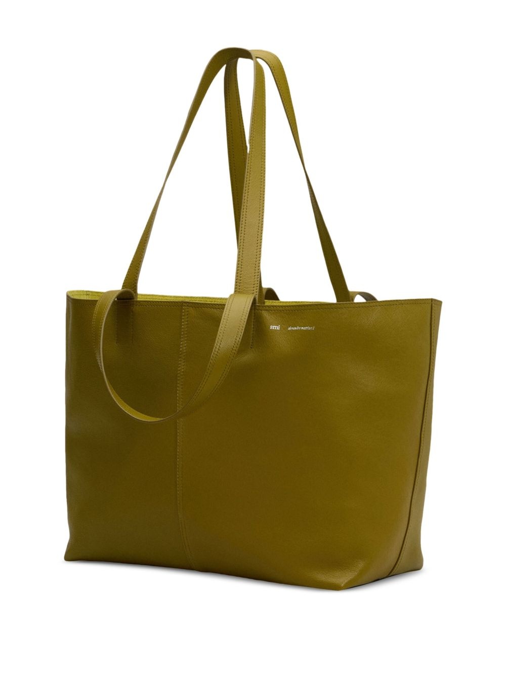 midi leather tote bag - 5