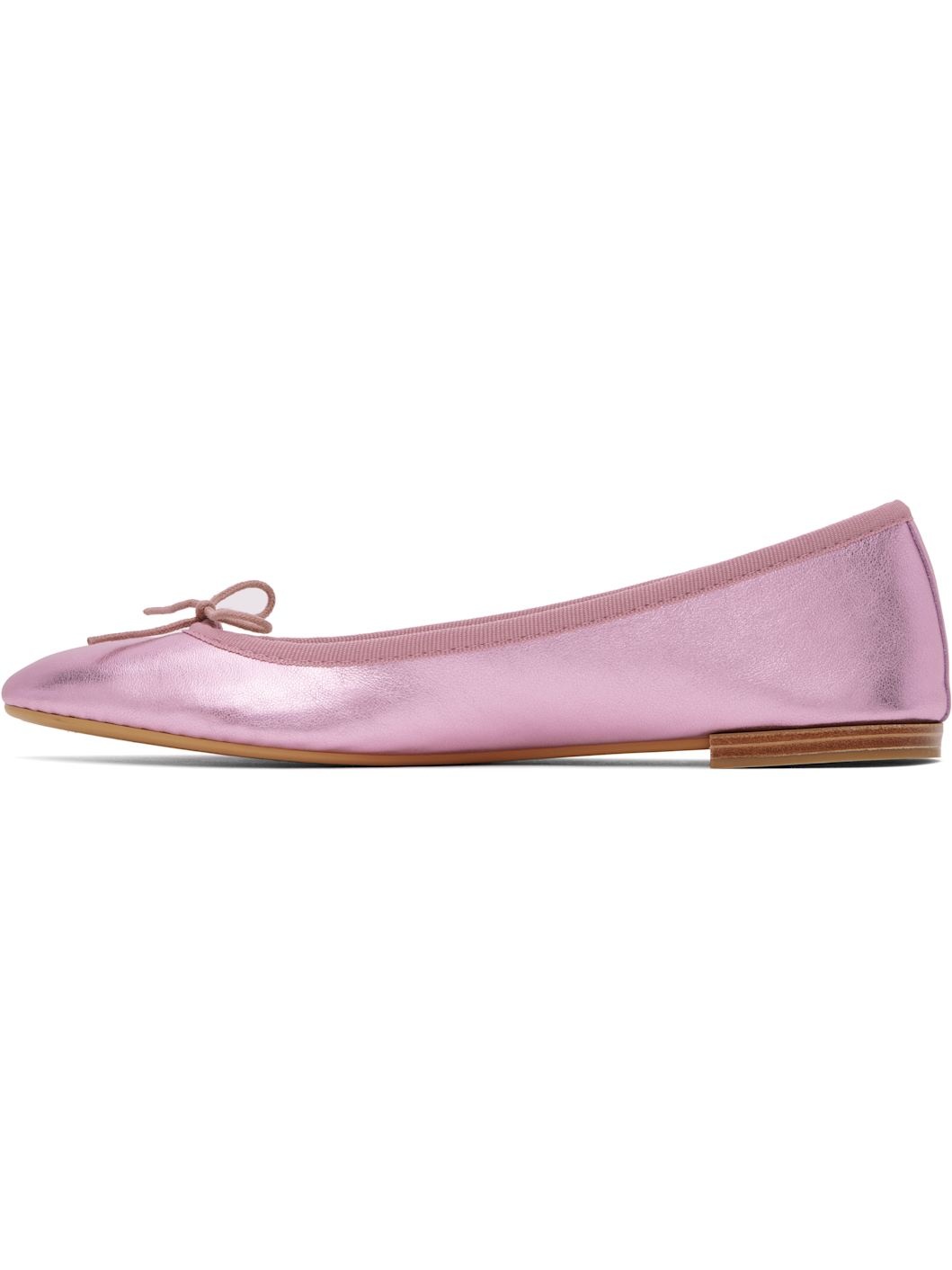 Pink Cendrillon Rubber Sole Ballerina Flats - 3