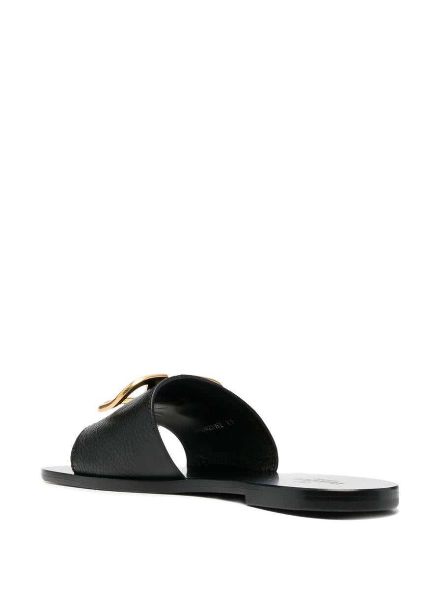 VALENTINO GARAVANI VLOGO SIGNATURE LEATHER SANDALS - 4