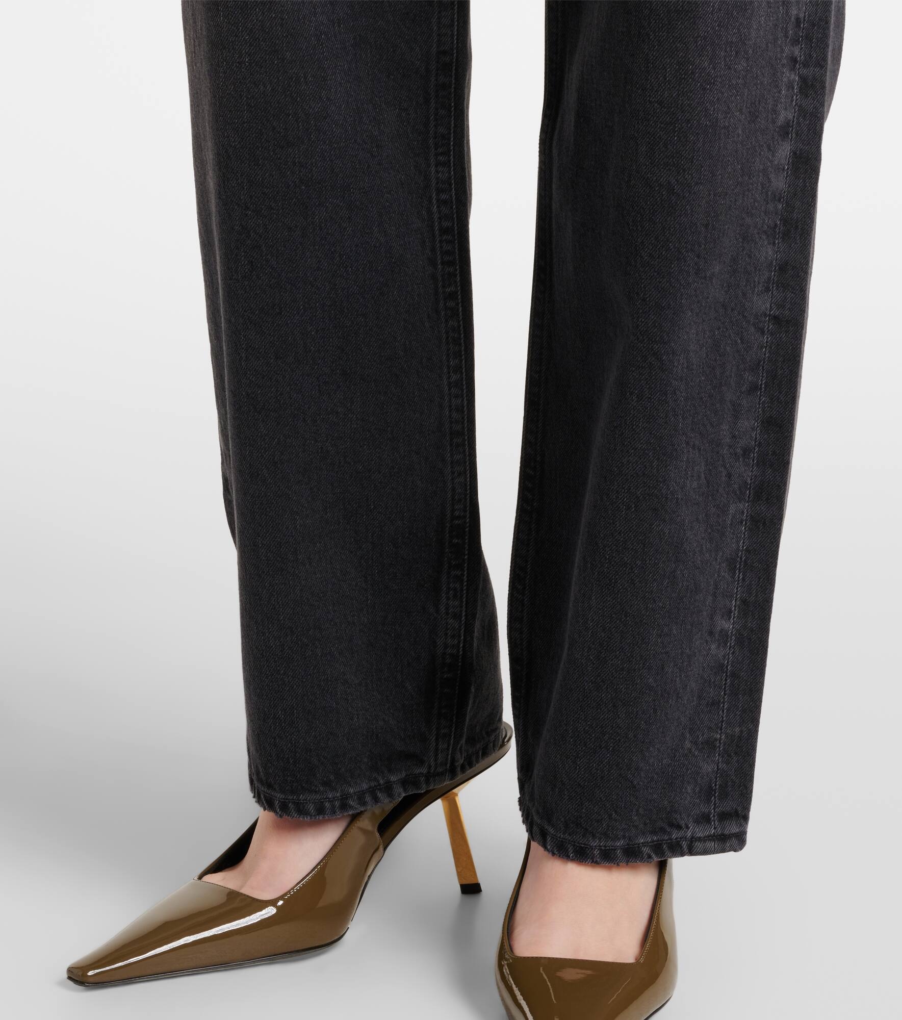 V-Waist Baggy high-rise wide-leg jeans - 5