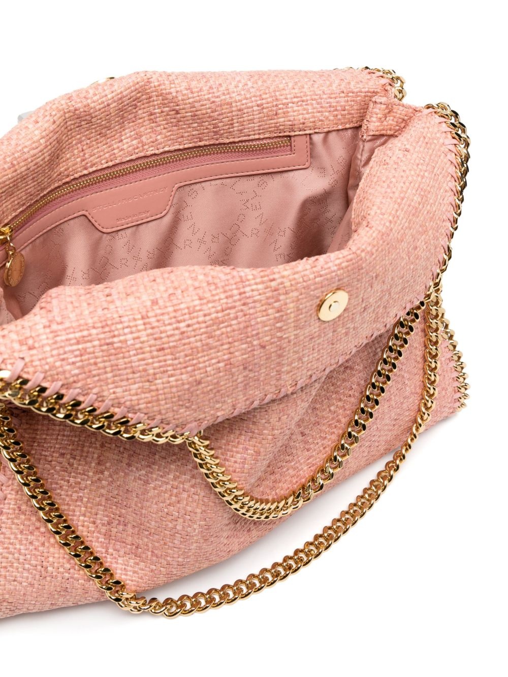 Falabella foldover raffia tote bag - 6