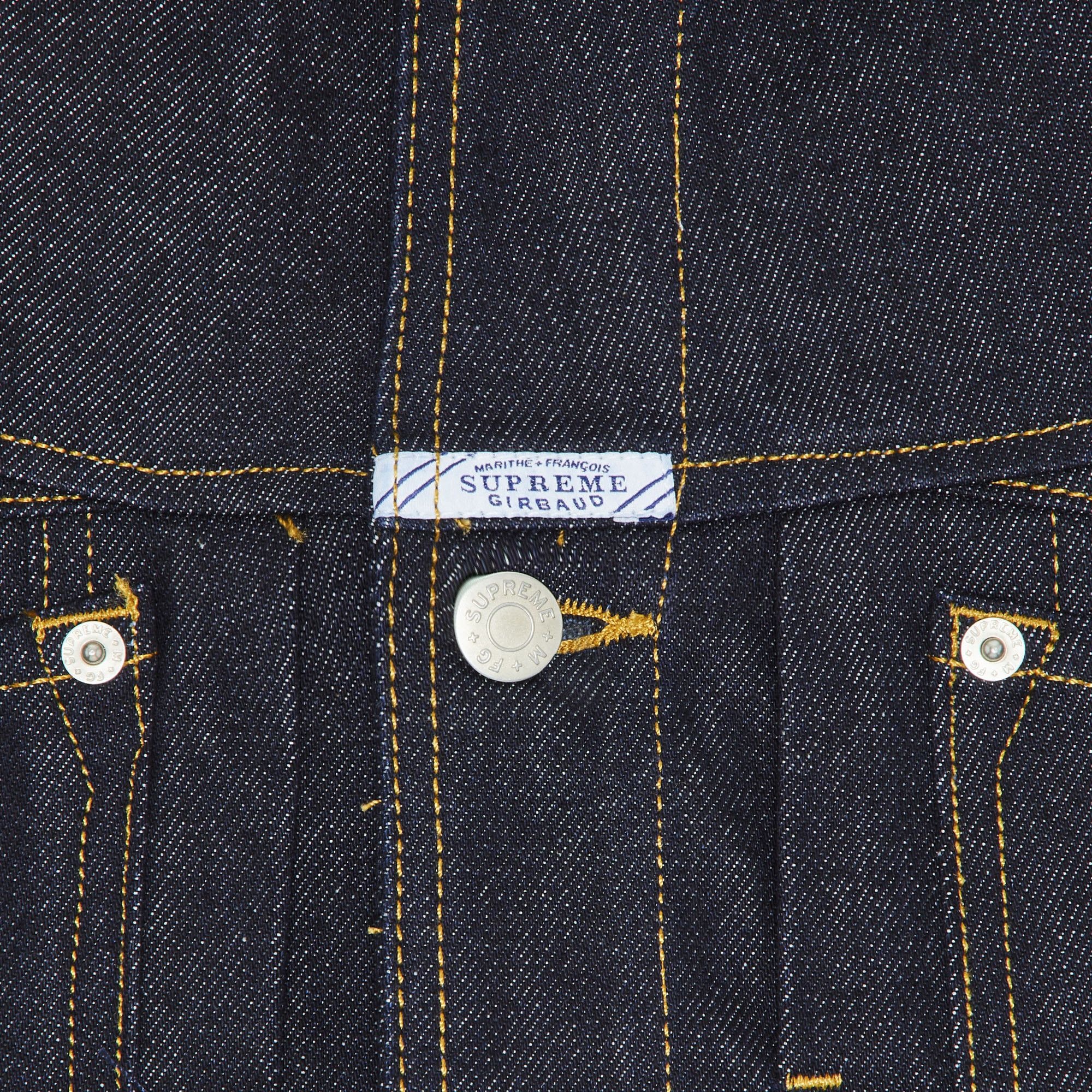 Supreme x Martithé + François Girbaud X-Seam Denim Trucker Jacket 'Rigid Indigo' - 3