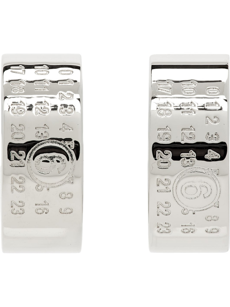 Numeric Minimal Signature Hoop Earrings 1