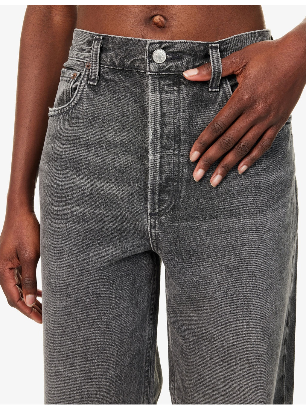 Low Slung Baggy Denim Jeans - 5