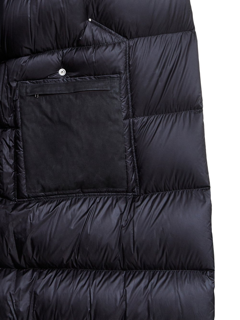 Long Liner quilted down coat 7
