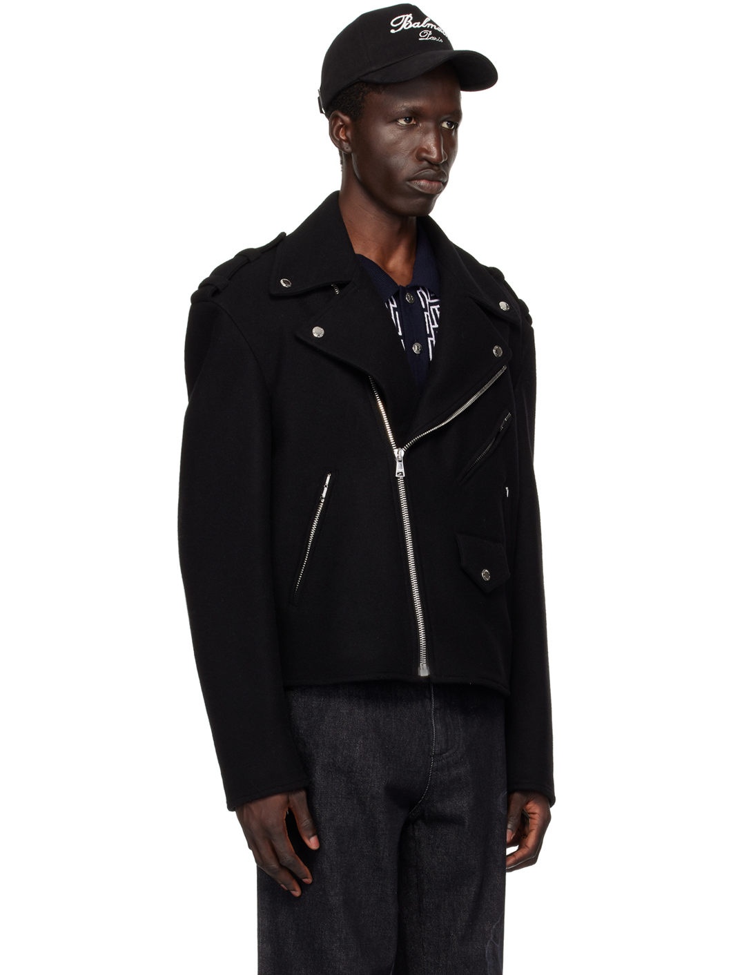 Black Biker Jacket - 2
